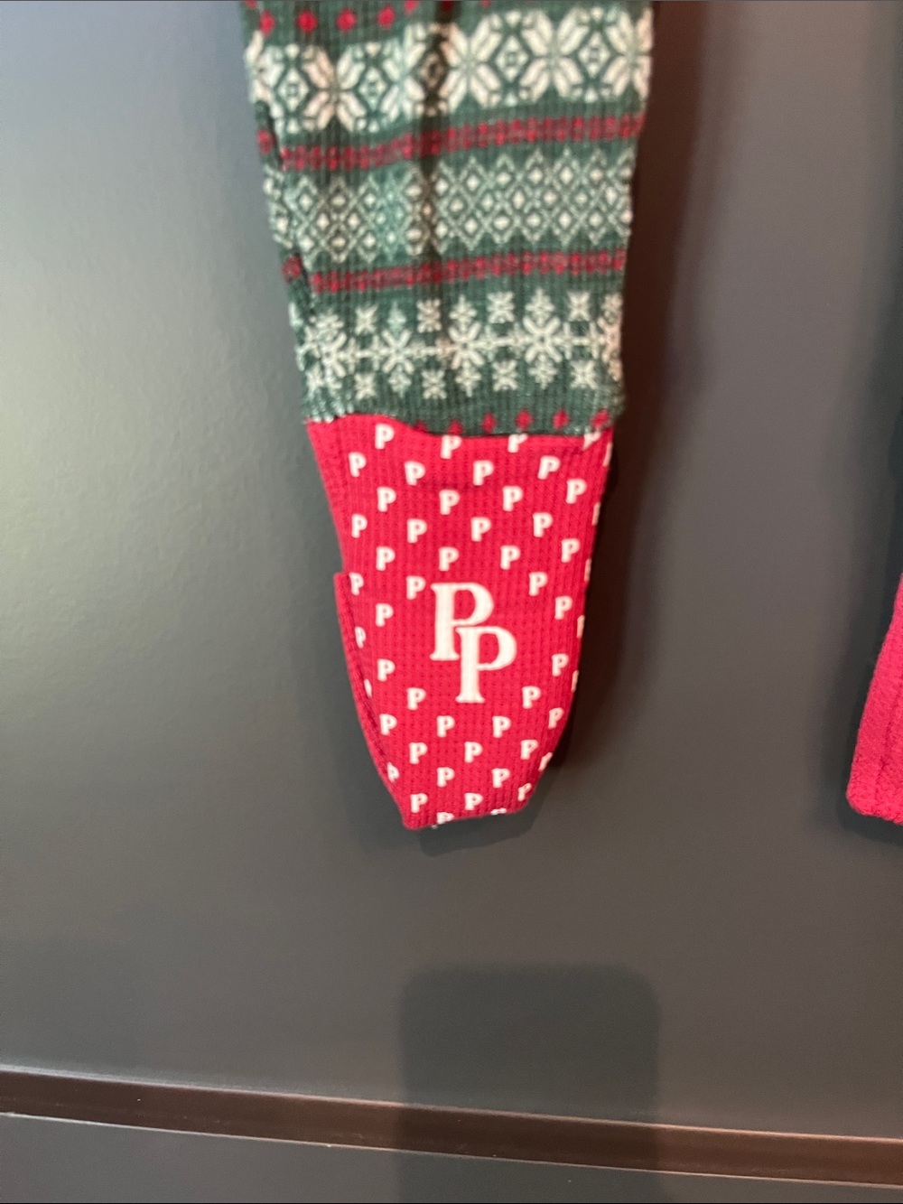 Posh Peanut Holiday Reindeer One-Piece Pajamas - 9-12 mo - Picture 3 of 5